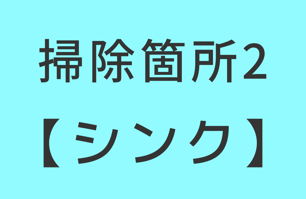 掃除箇所2【シンク】